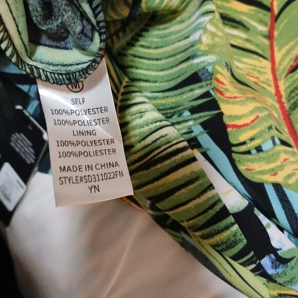 Fashion Nova Palm Maxi Dress Women's Size XL Multi Halter Cutout Tropical Print - Picture 7 of 7